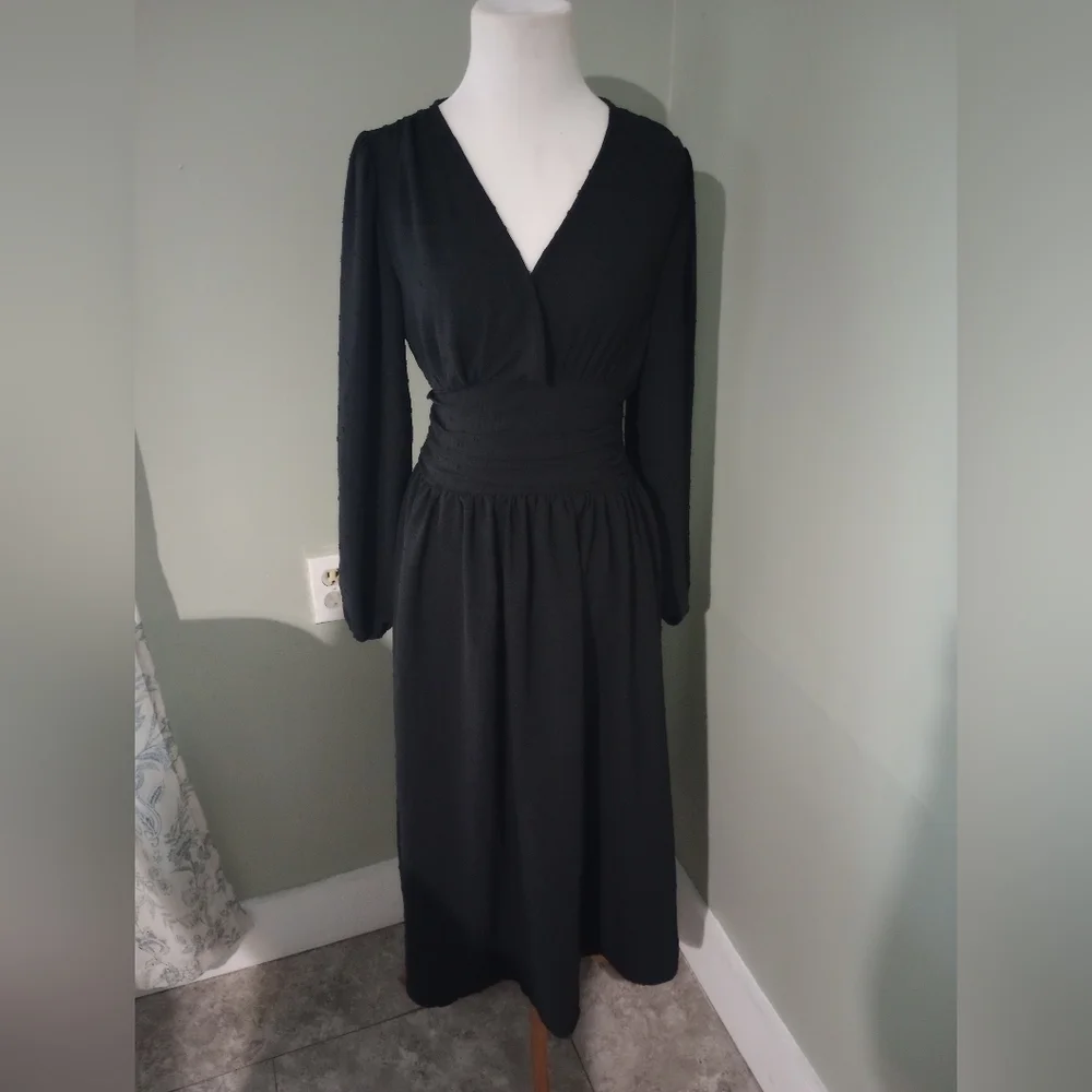 NWT Elegant Black Maxi Dress S Small - Picture 6 of 9